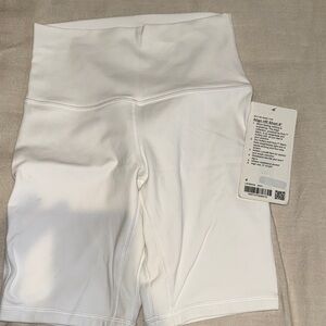 Lululemon Athletica White Bike Shorts